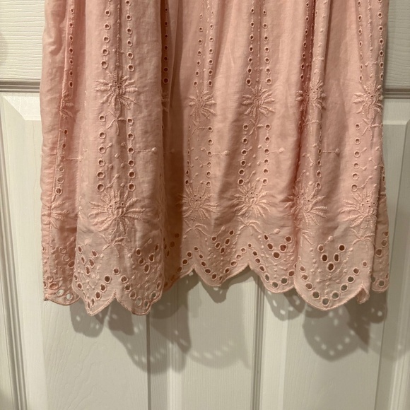 Abercrombie Pink Midi Dress with Floral Eyelet Embroidery - Picture 7 of 10